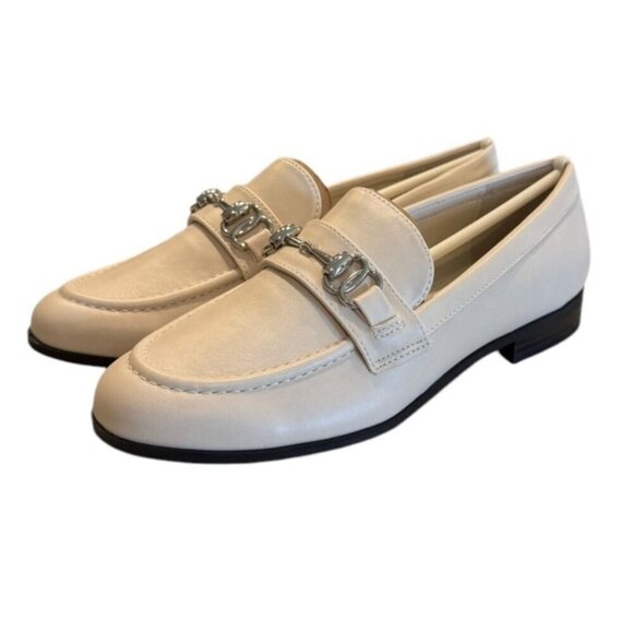Bandolino Women's Laly Loafer Light Natural Horse Bit Faux Leather Size 6 NIB - Picture 3 of 6